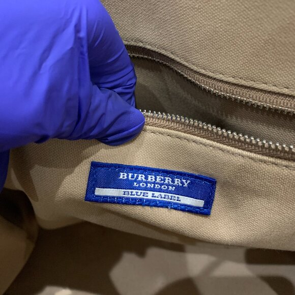 SOLD 💰Burberry Blue Label Brown Handbag Sku#84254 (Gently Used Corners Wear) - Picture 9 of 11